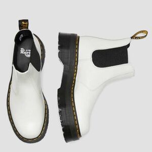 Dr. Martens Black and White Chelsea Boots